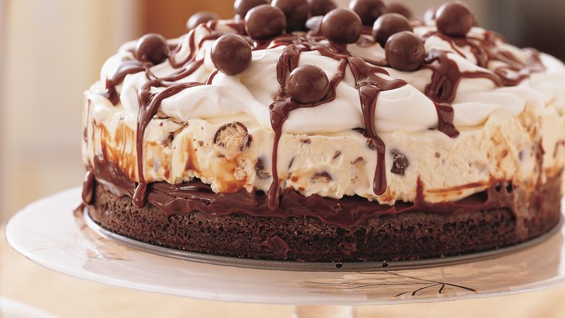  Ice Cream Cake in a clear plate