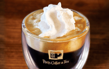Caffe Con Panna on the cup