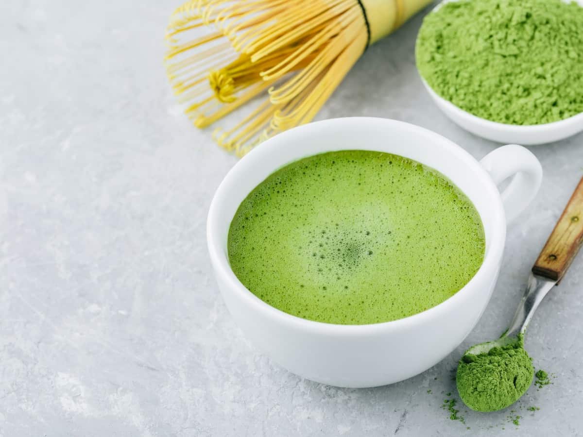 matcha tea in a cup