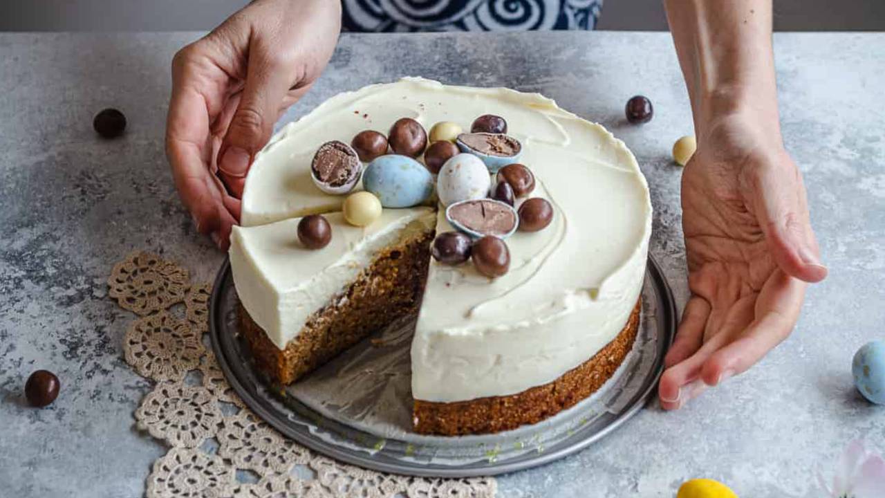 carrot cake cheesecake for easter