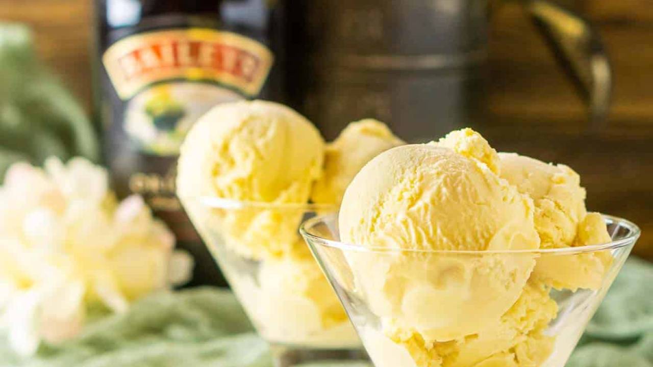 baileys irish cream ice cream in a dish