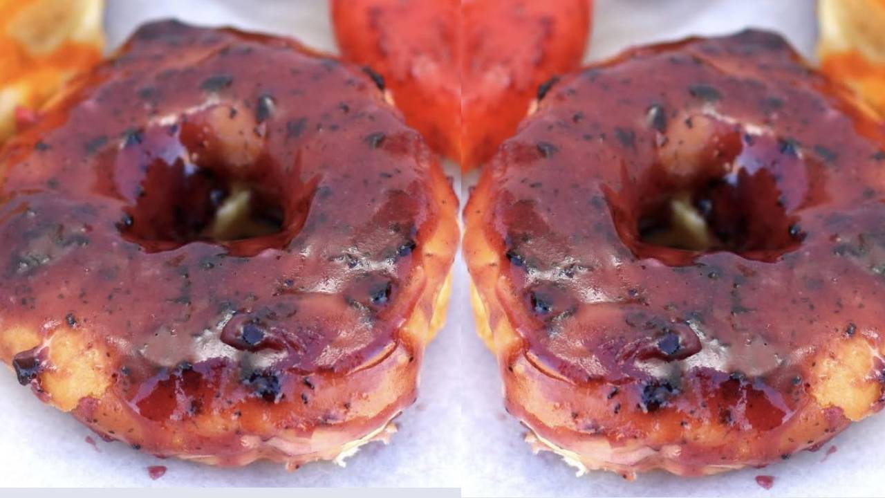 blueberry glazed donuts from D&Ds donut shop