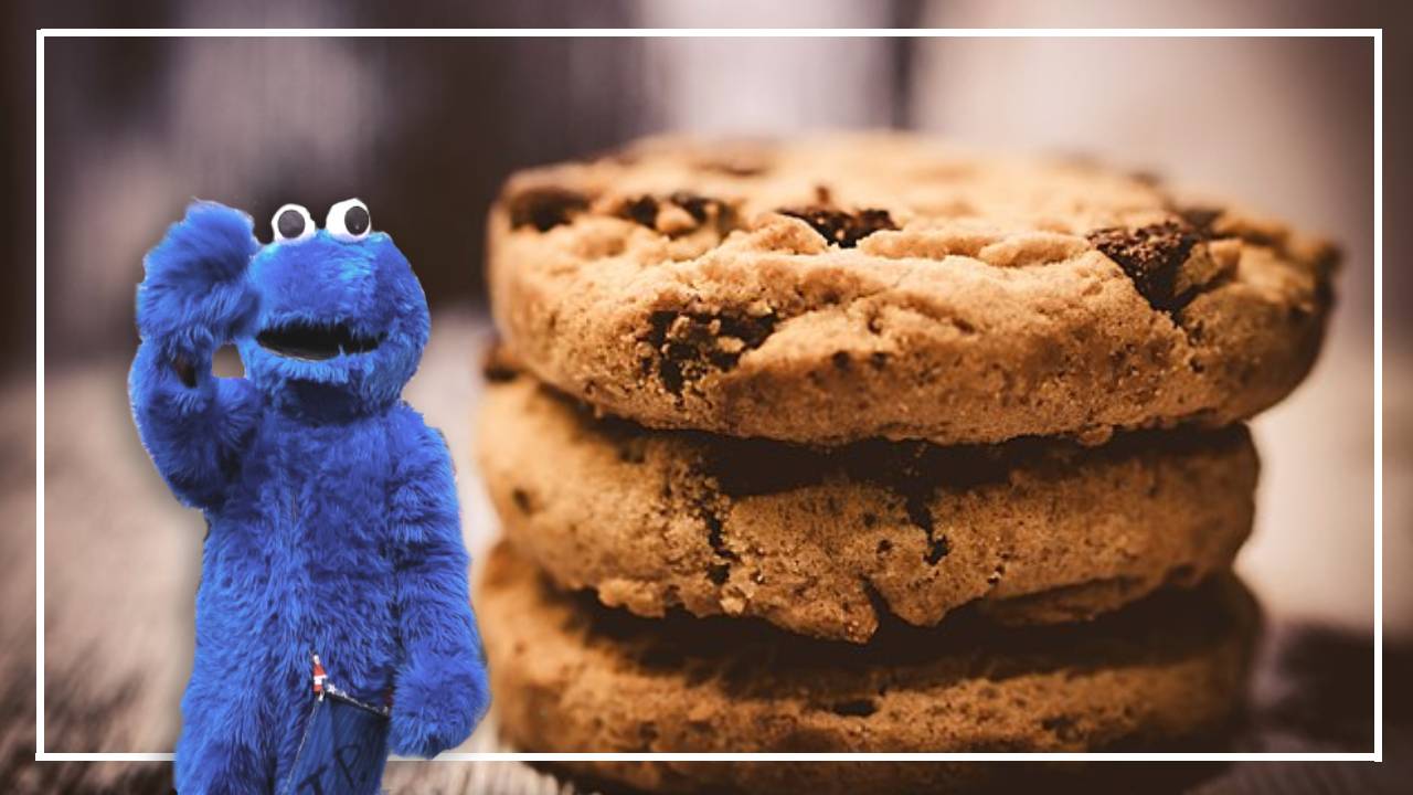 cookie monster with cookies