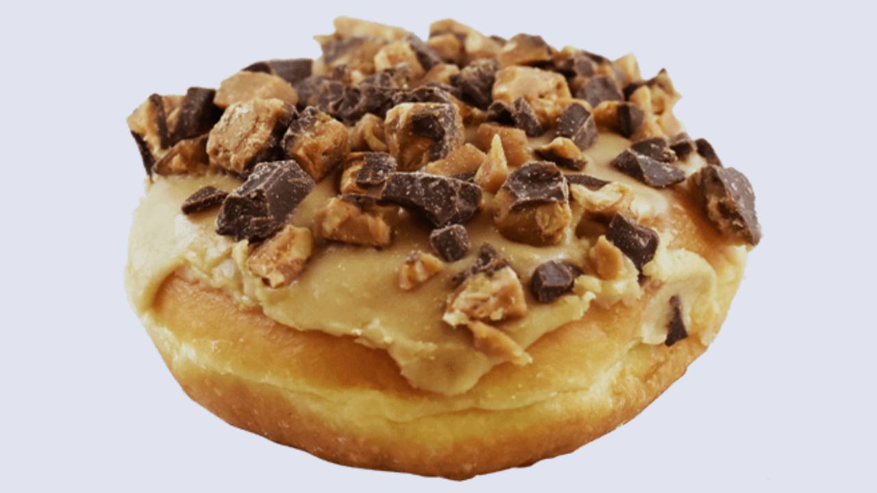 crunch bismarck donut from rise'n roll