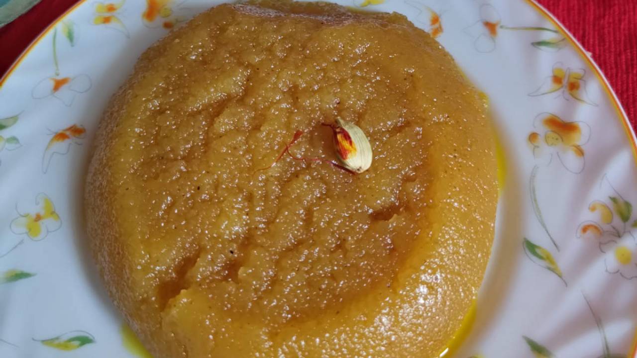 mango kesari plated
