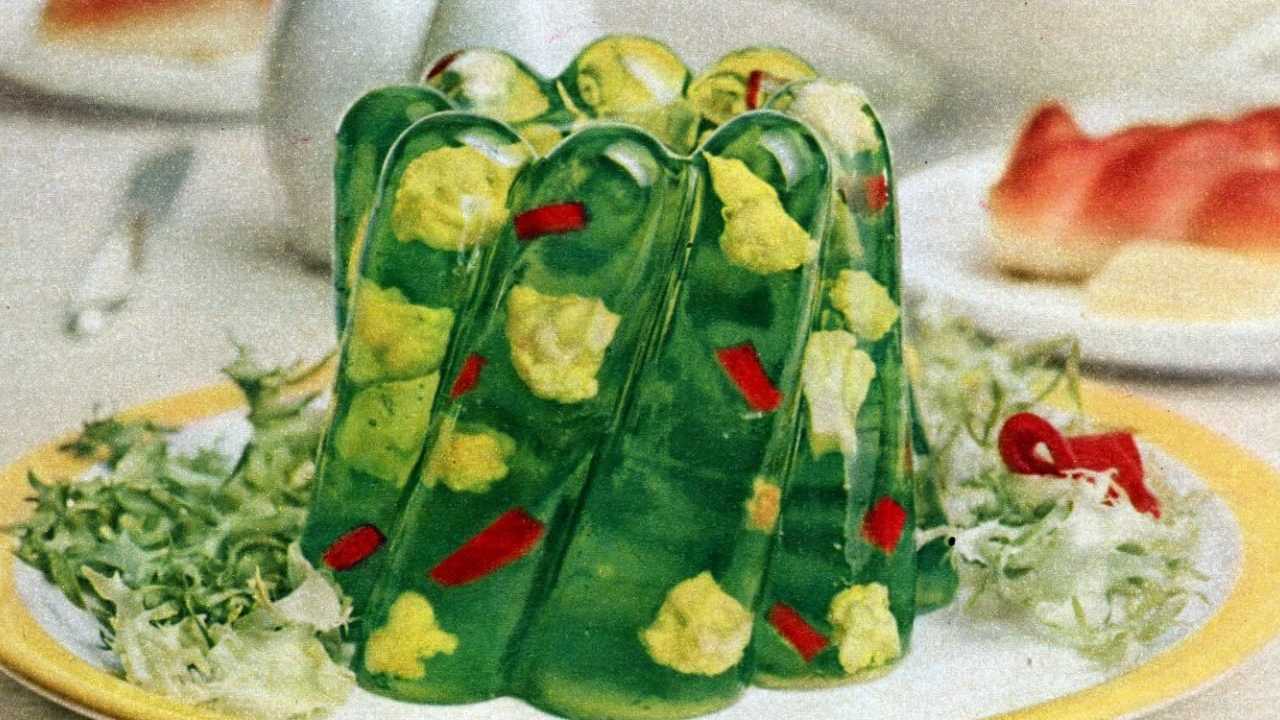 sequin salad with lime gelatin
