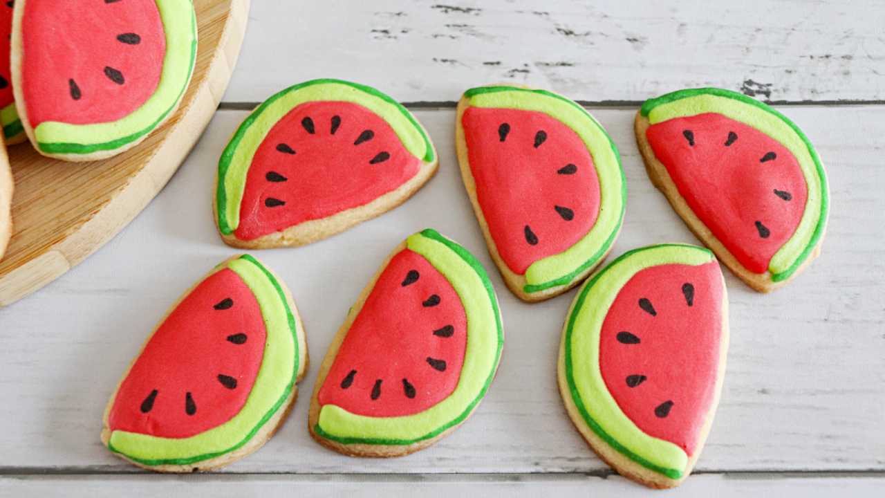 cookies that look like watermelon